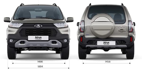 LADA Niva Travel — габариты спереди и сзади