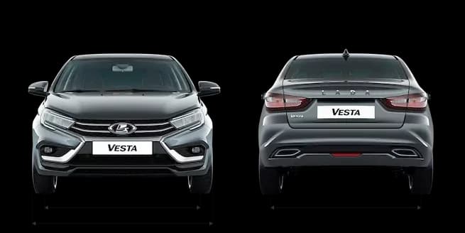 LADA Vesta Седан — габариты спереди и сзади